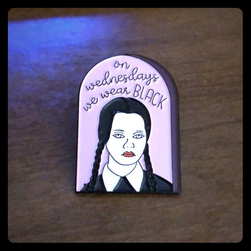 Wednesday Addams // Mean Girls enamel pin